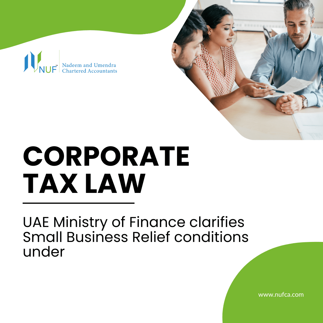 Relief Conditions under Corporate Tax Law