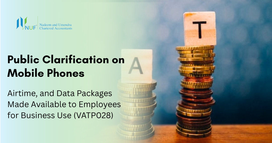 Public Clarification on Mobile Phones, Airtime, and Data Packages Made Available to Employees for Business Use (VATP028)